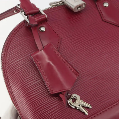 Louis Vuitton Alma Epi, Pink, Leather, Handbag