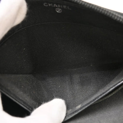 Chanel Timeless CC Zipped Calfskin, Black, Calfskin, Wallet