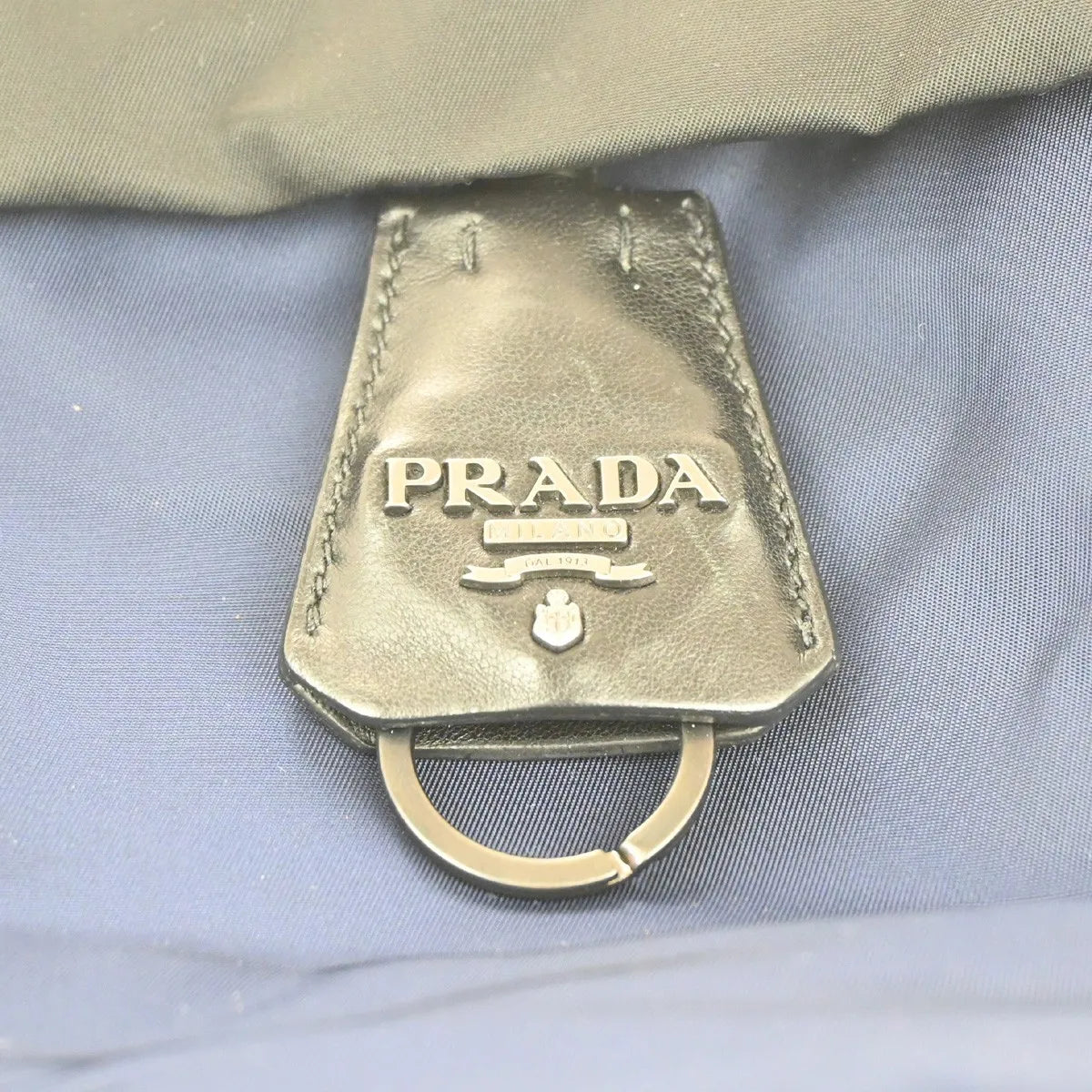Prada Convertible Double Tote Tessuto, Black, Nylon, Handbag