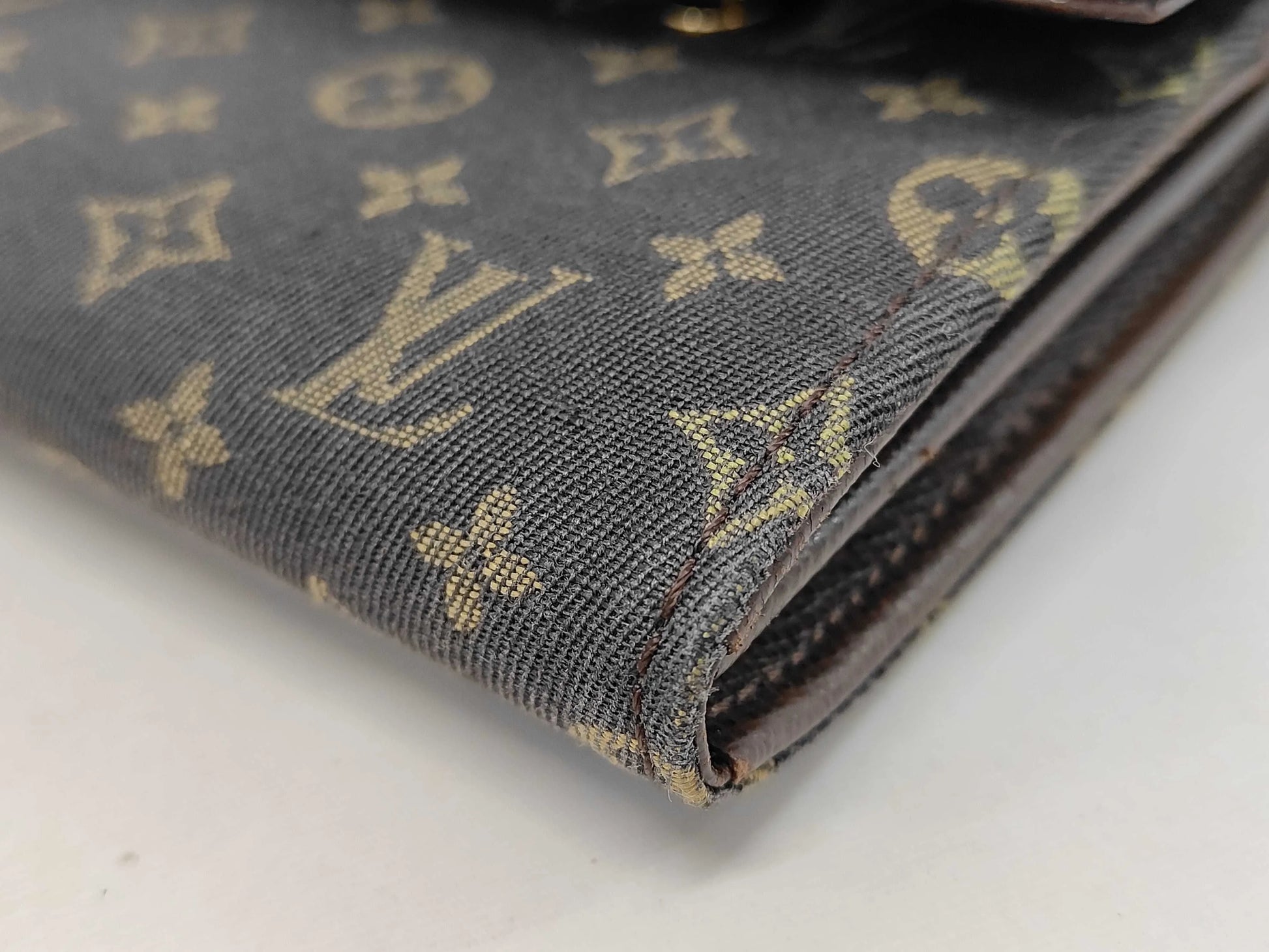 Louis Vuitton Vintage Sarah Monogram Idylle, Brown, Linen, Wallet