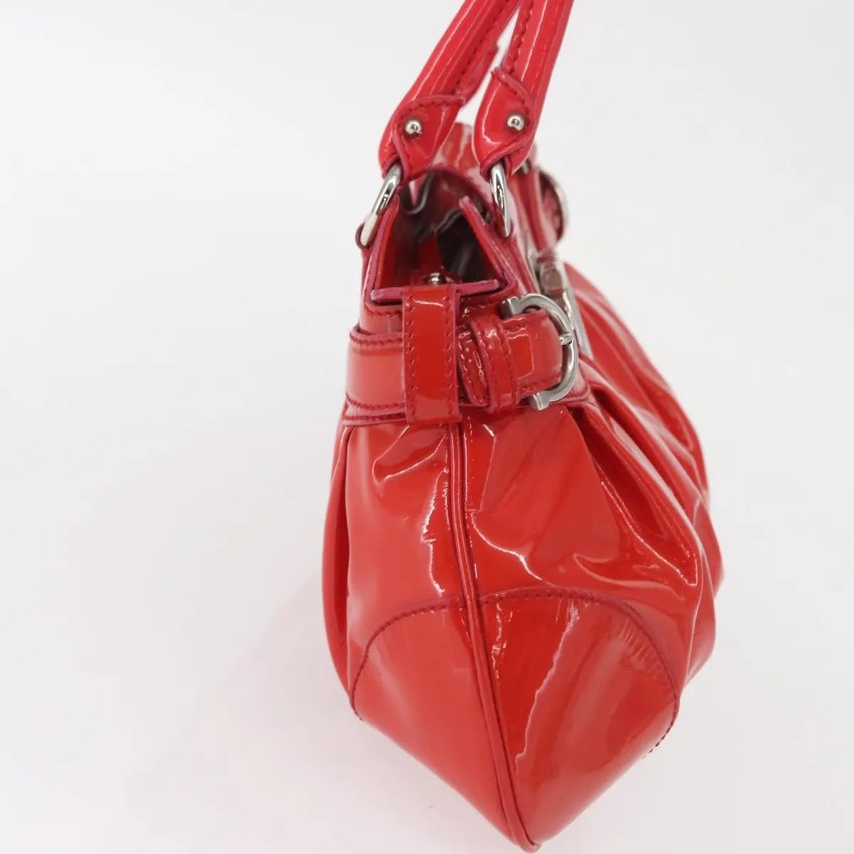 Salvatore Ferragamo Marisa Patent leather, Red, Patent Leather, Handbag