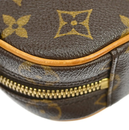 Louis Vuitton Pochette Gange Monogram Canvas, Brown, Canvas, Clutch