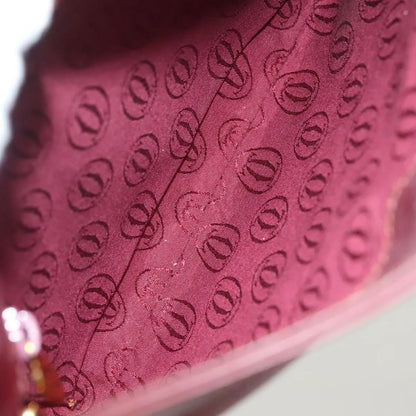 cartier Vintage must de Cartier Leather, Burgundy, Leather, Shoulder Bag