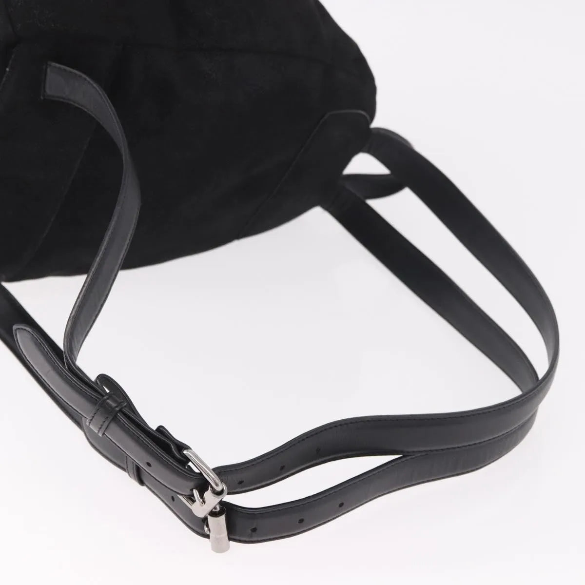 Stella McCartney Falabella Front Zip Shaggy Deer, Black, Polyester, Backpack