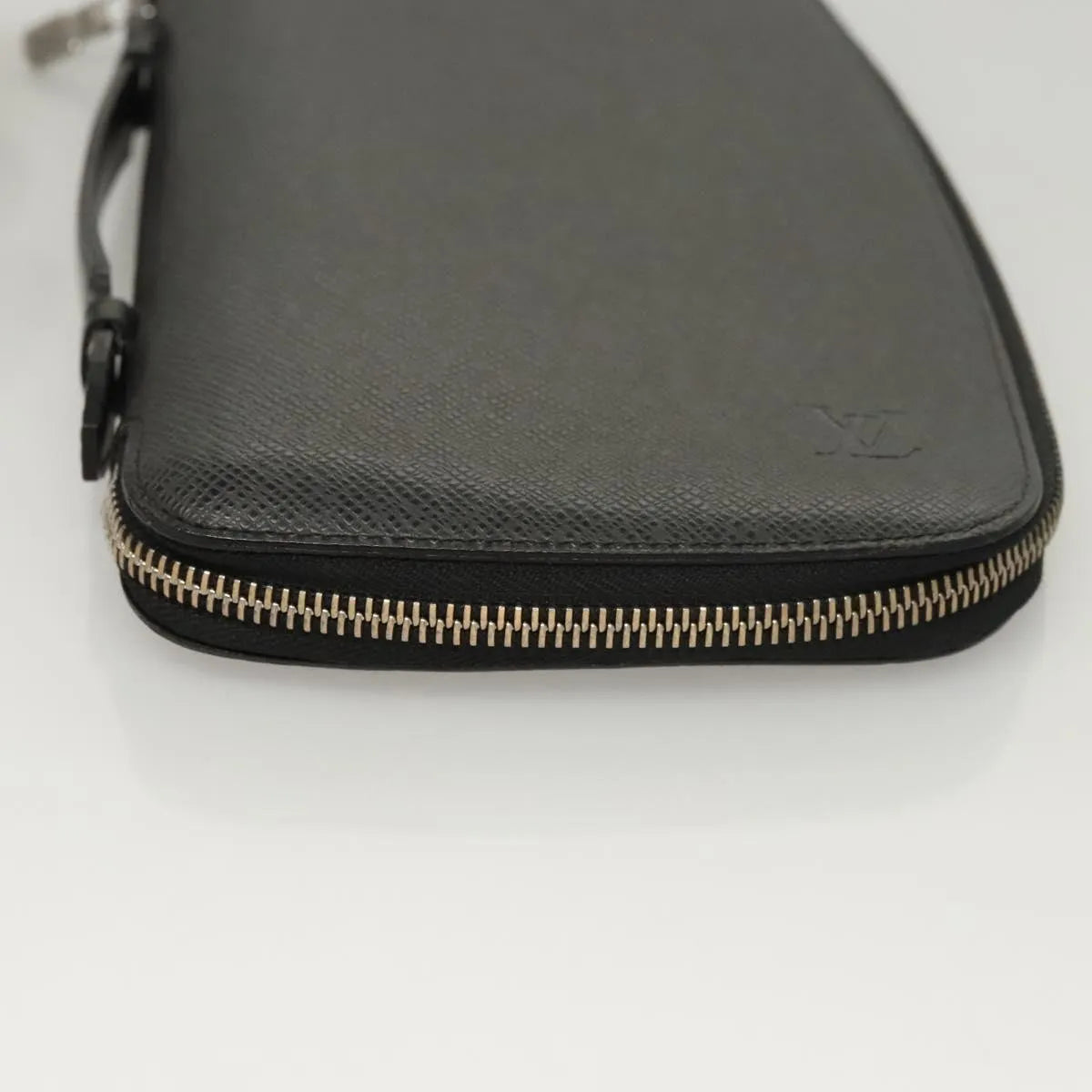 Louis Vuitton Atoll Organizer Taiga Leather, Gray, Leather, Wallet