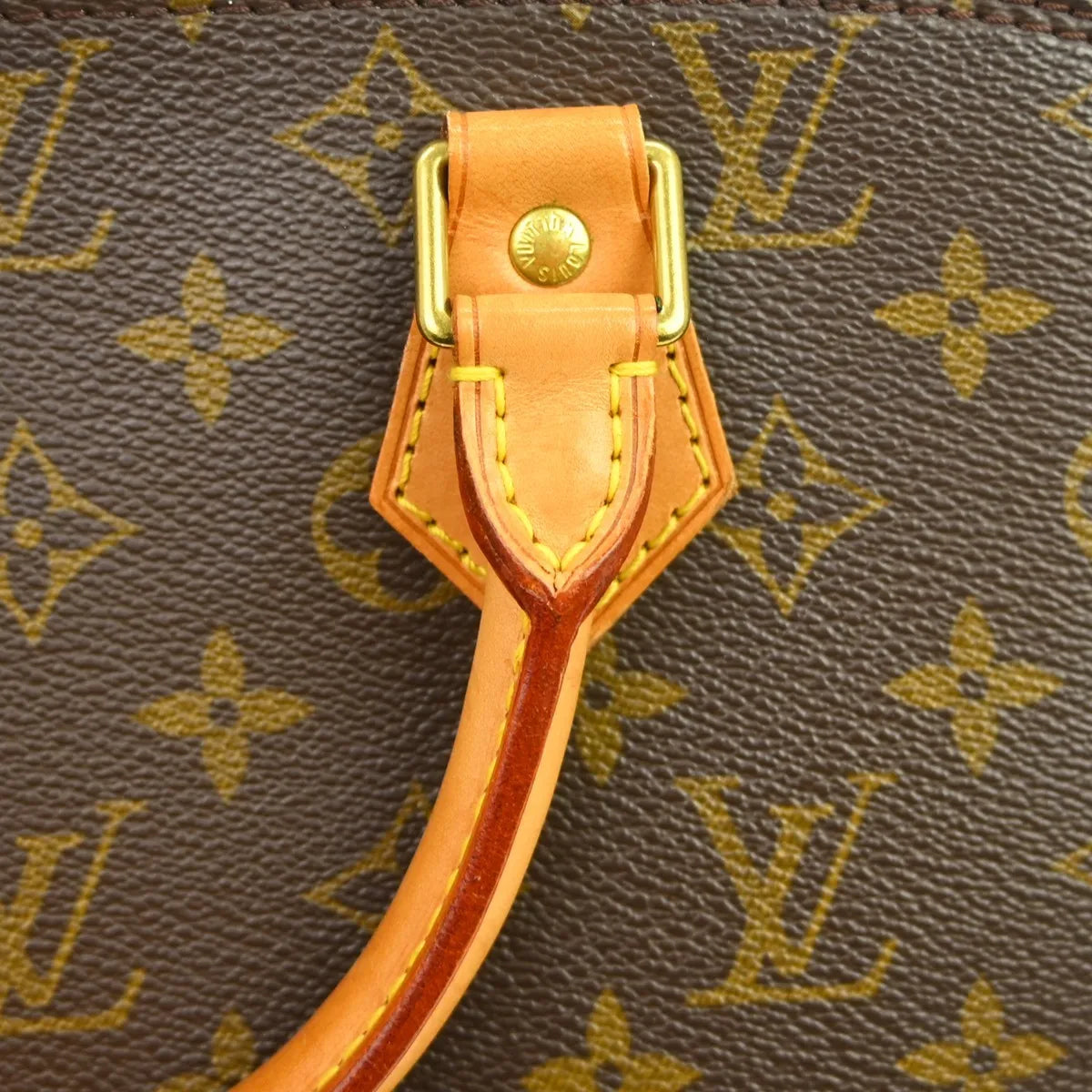 Louis Vuitton Alma Monogram, Brown, Canvas, Handbag