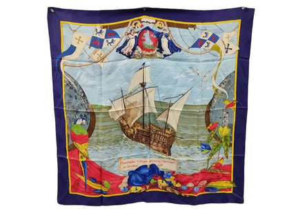 Hermes Carré 90 Silk multicolor, Multicolour, Silk, Scarf