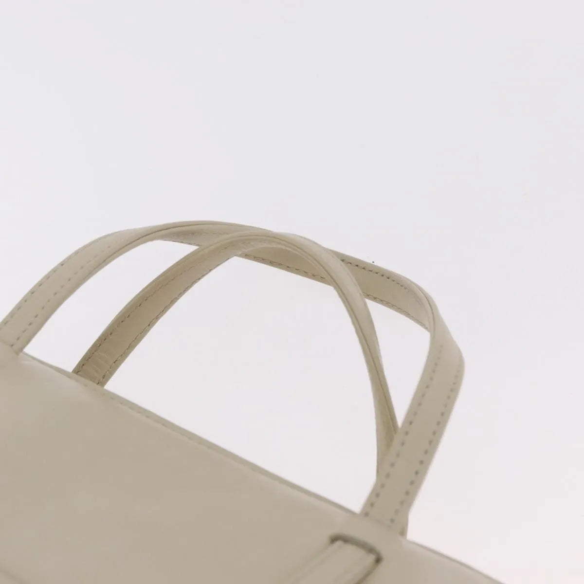 Fendi Vintage Handbag Leather, Beige, Leather, Handbag