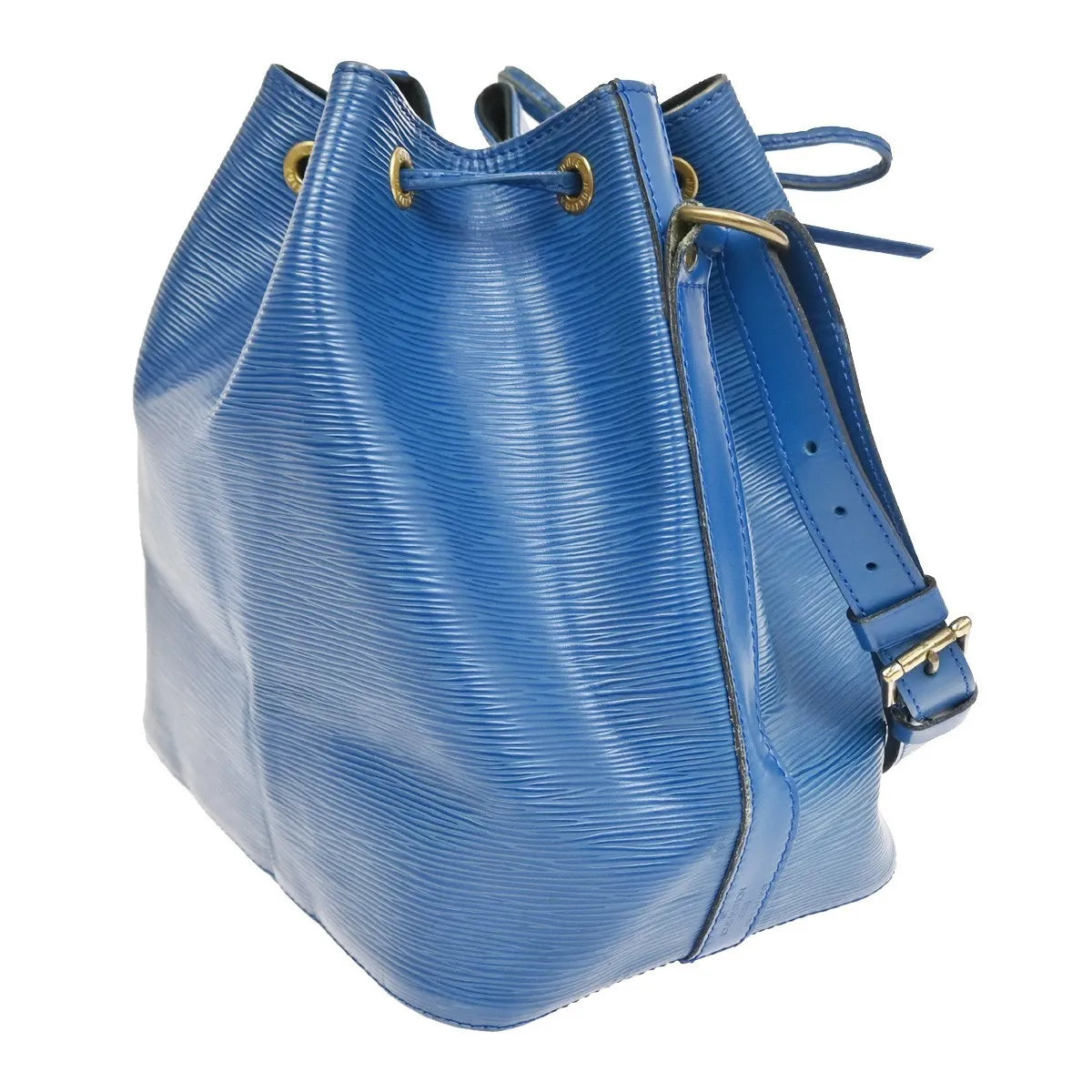 Louis Vuitton Petit Noe Epi Leather, Blue, Leather, Shoulder Bag