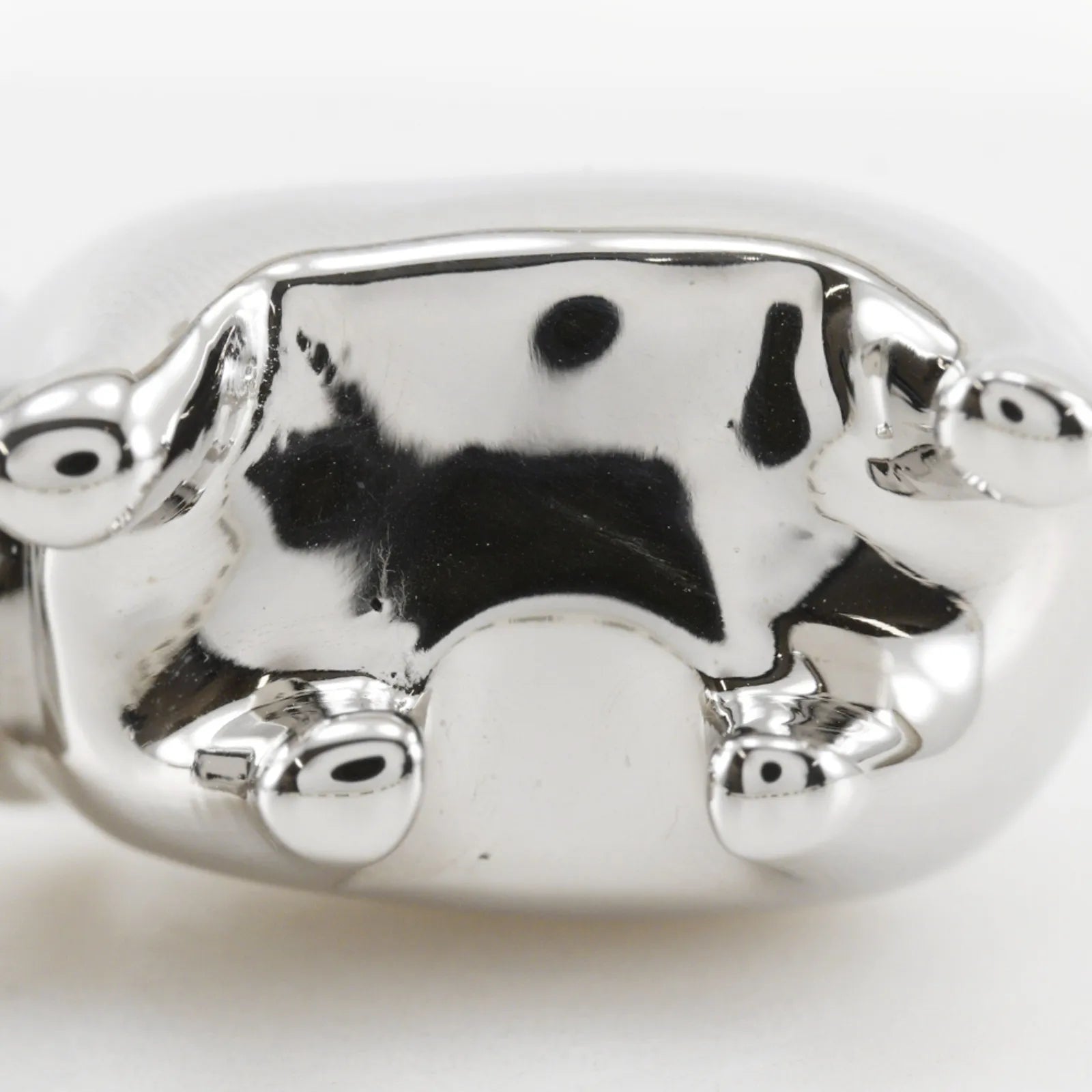 Hermes Cadena Metal, Silver, Metal, Charm