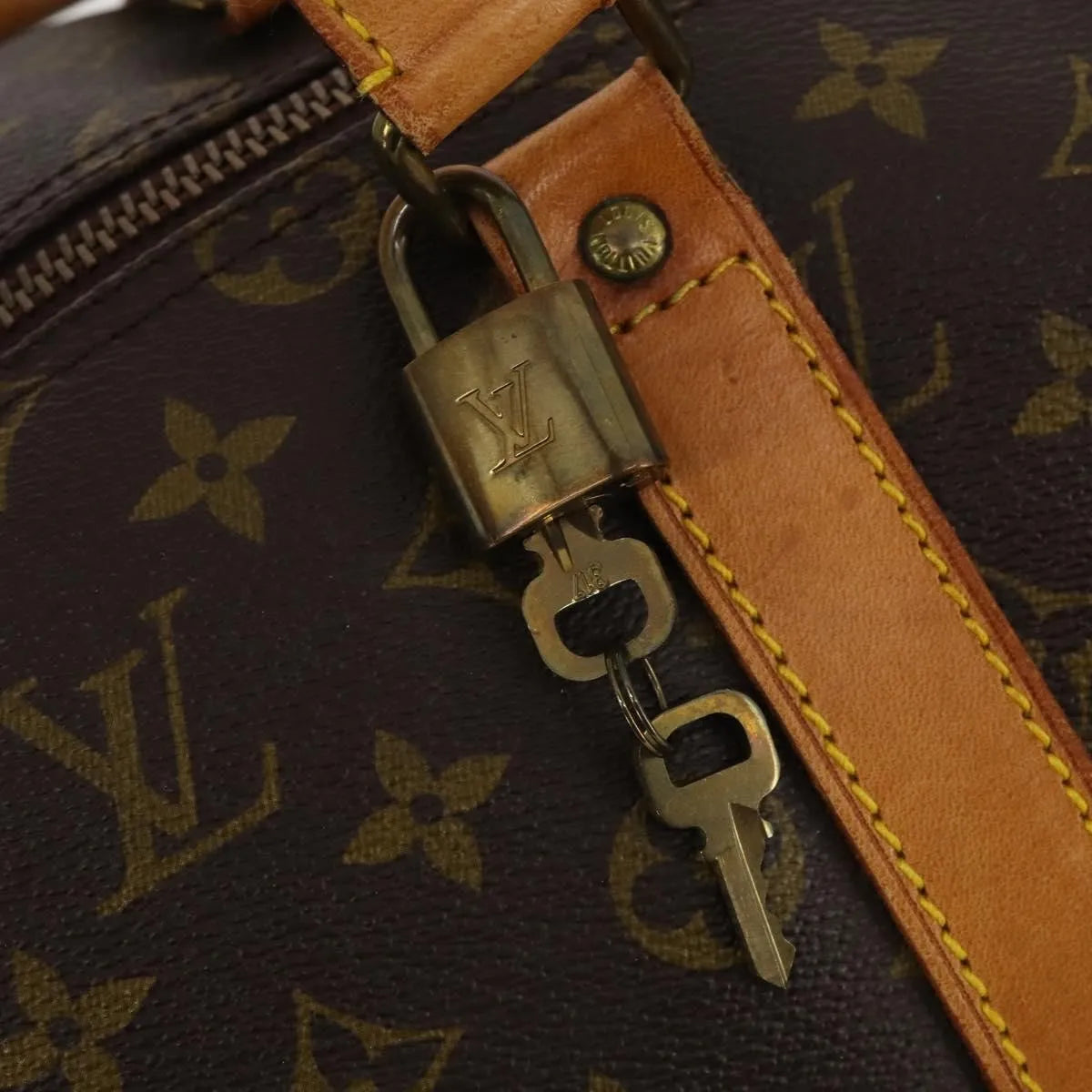 Louis Vuitton Keepall Monogram Canvas, Brown, Canvas, Travel Bag