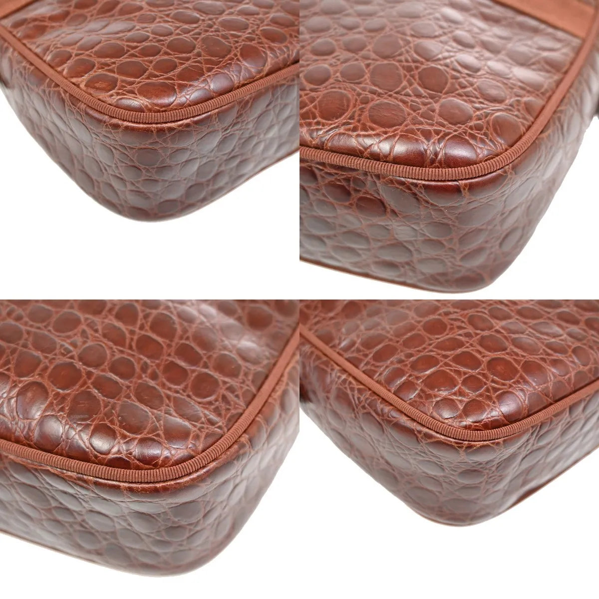 Salvatore Ferragamo Vala Leather, Brown, Leather, Shoulder Bag