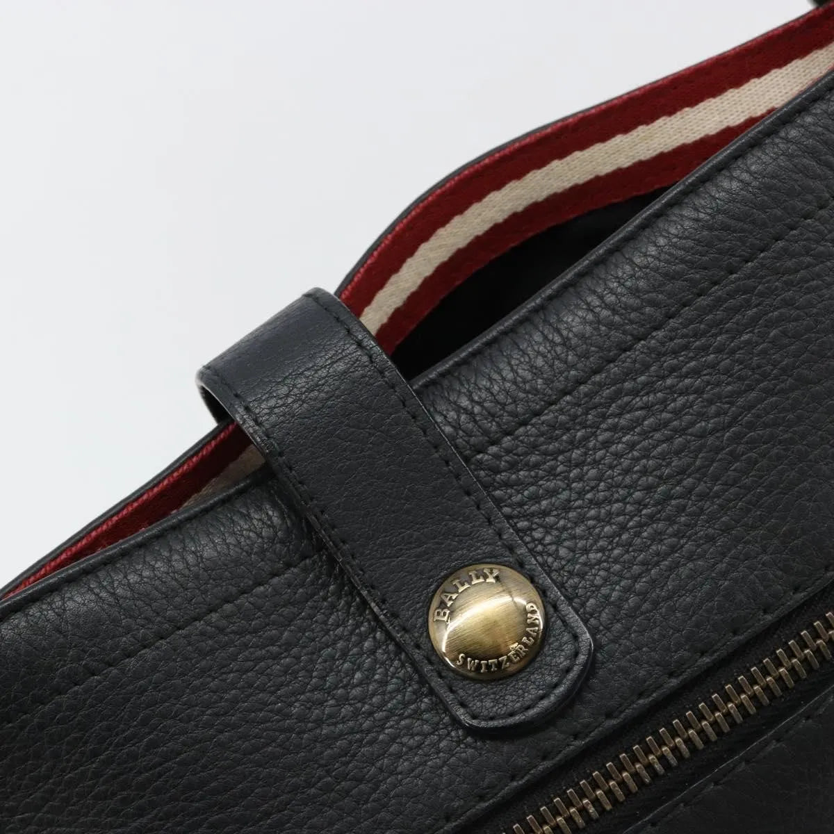Bally Vintage Leather, Black, Leather, Shoulder Bag