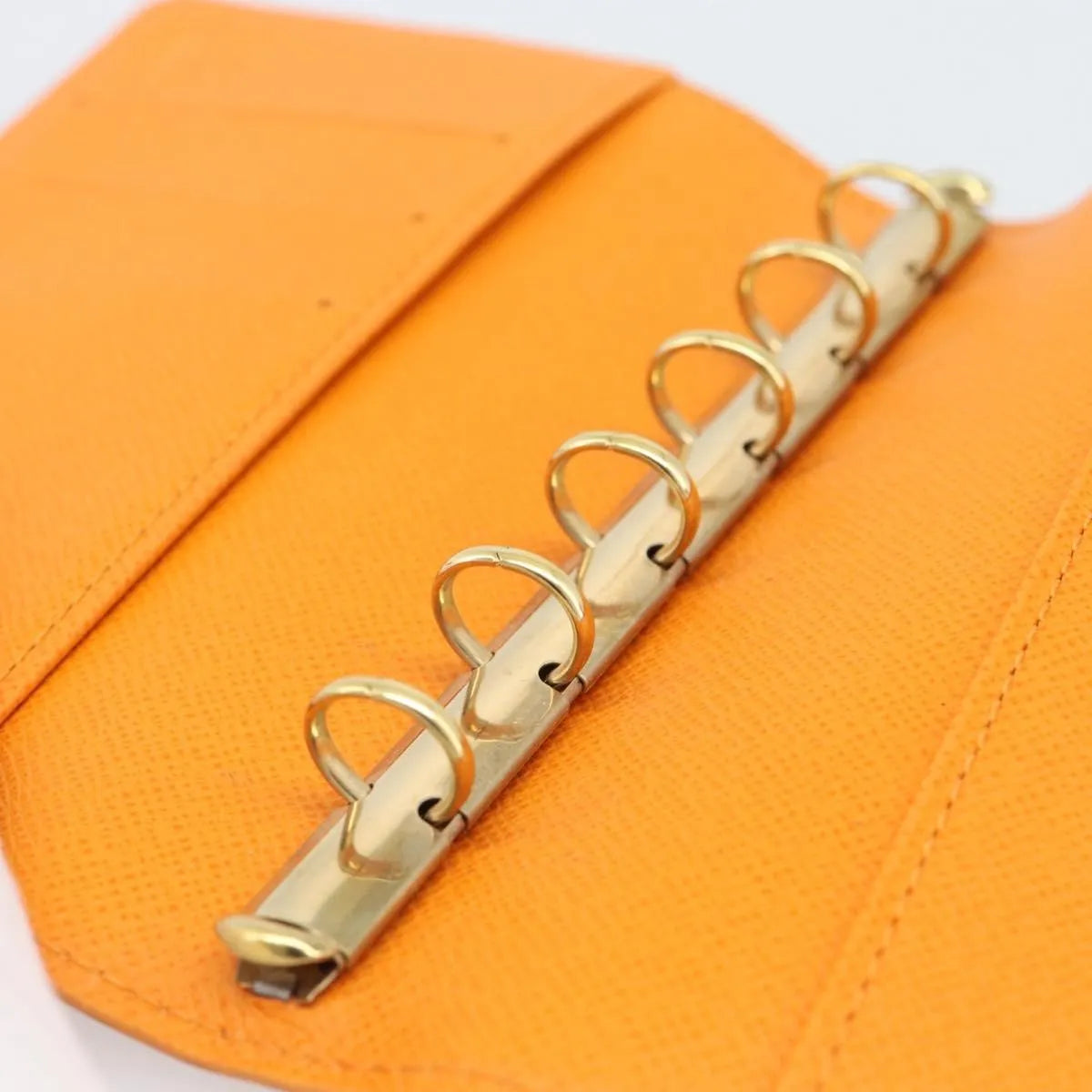 Louis Vuitton Agenda Cover Epi, Orange, Leather, Clutch