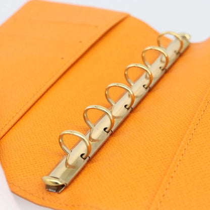 Louis Vuitton Agenda Cover Epi, Orange, Leather, Clutch