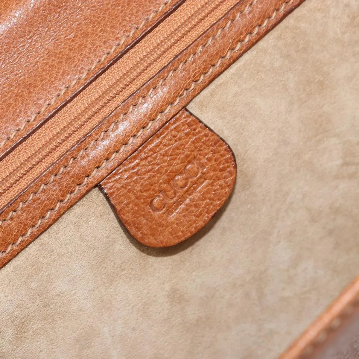 Gucci Vintage clutch Leather, Brown, Leather, Clutch