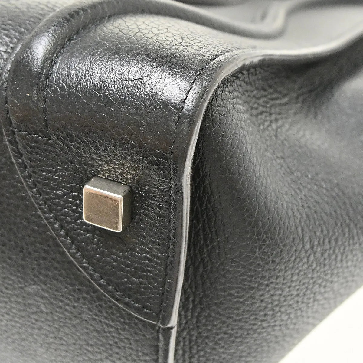 Celine Luggage Grainy Leather, Black, Leather, Tote Bag
