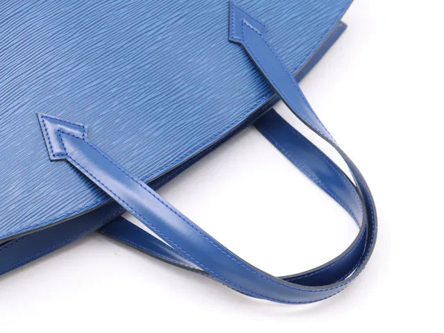 Louis Vuitton Saint Jacques Epi Leather, Blue, Leather, Handbag