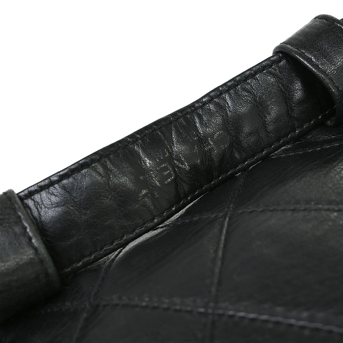 Chanel Vintage CC Flap Waist Quilted Leather, Black, Leather, Clutch