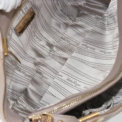 Salvatore Ferragamo Gancini Leather, Pink, Leather, Handbag