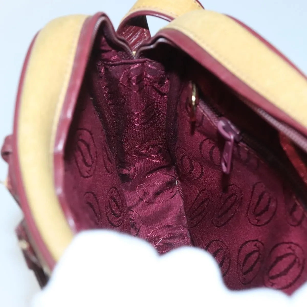 cartier Tasseled Must de Cartier Leather, Yellow, Leather, Shoulder Bag