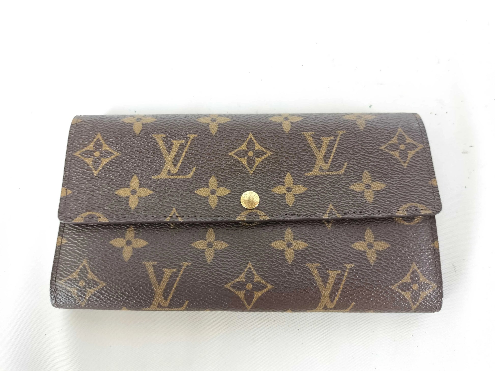 Louis Vuitton Emilie Monogram Canvas, Brown, Canvas, Wallet