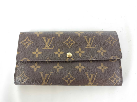 Louis Vuitton Emilie Monogram Canvas, Brown, Canvas, Wallet