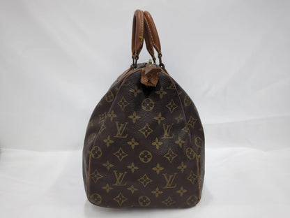 Louis Vuitton Speedy Monogram Canvas, Beige, Canvas, Handbag