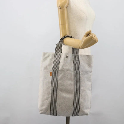 Hermes Fourre-tout Herline Fourre-tout Herline, Gray, Canvas, Tote Bag