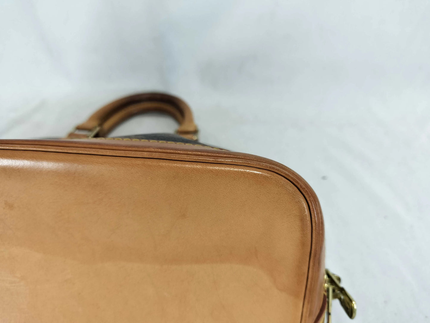 Louis Vuitton Alma Monogram Canvas, Brown, Canvas, Handbag