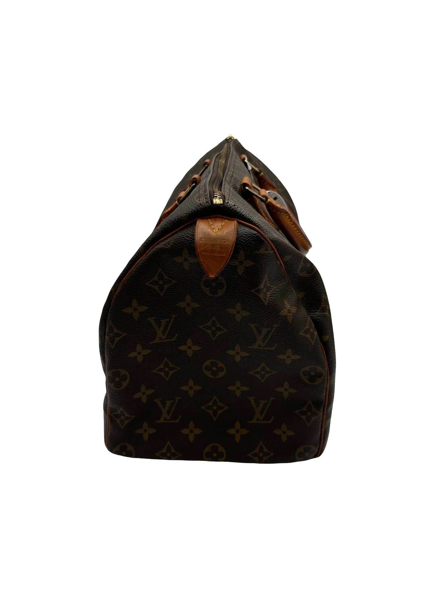 Louis Vuitton Speedy Monogram, Brown, Canvas, Handbag