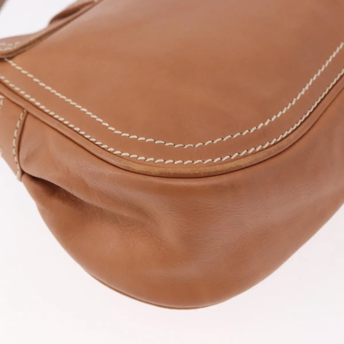 Celine Biker Boogie Satchel Leather, Brown, Leather, Shoulder Bag