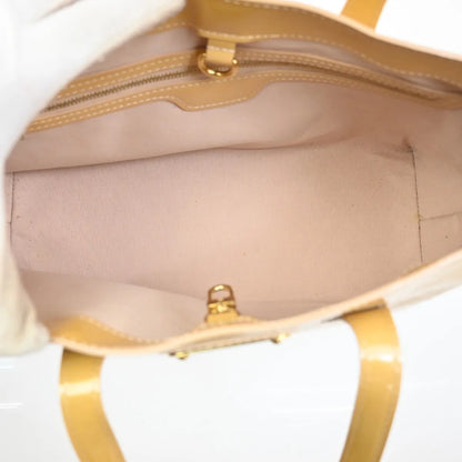 Louis Vuitton Wilshire Monogram Vernis, Beige, Patent Leather, Handbag
