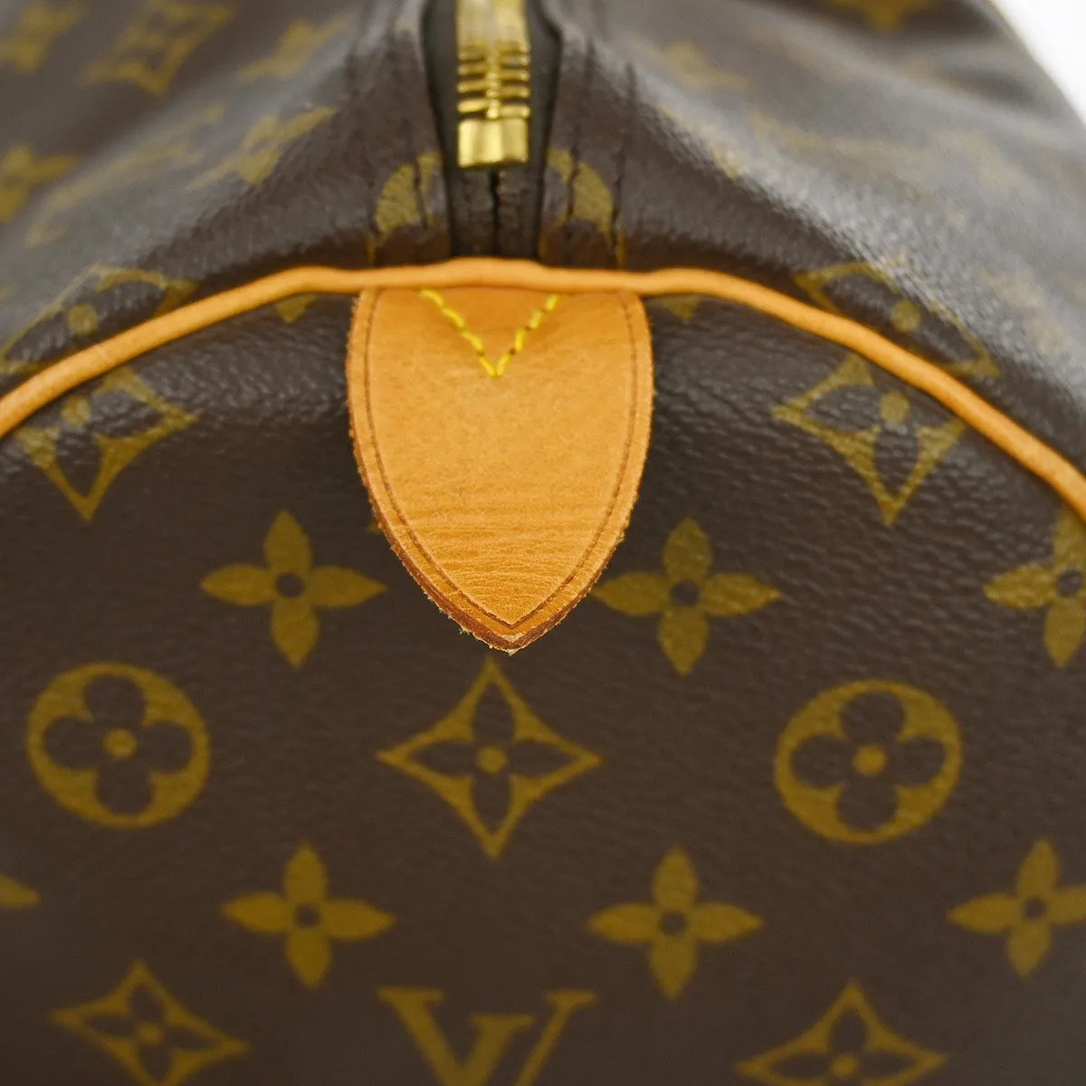 Louis Vuitton Barrel Keepall Fleur Monogram Vernis, Brown, Canvas, Handbag