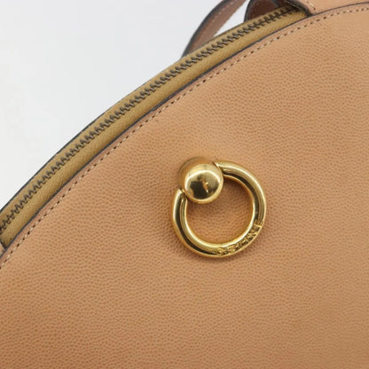 Celine Vintage Leather, Beige, Leather, Shoulder Bag