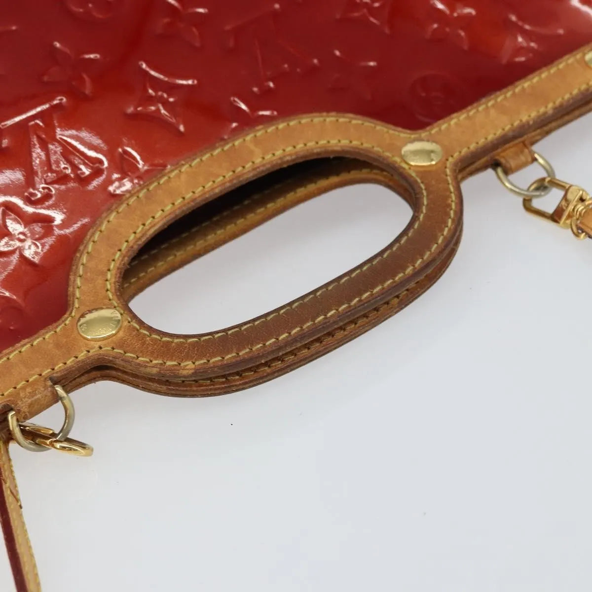 Louis Vuitton Roxbury Drive Monogram Vernis, Red, Patent Leather, Handbag