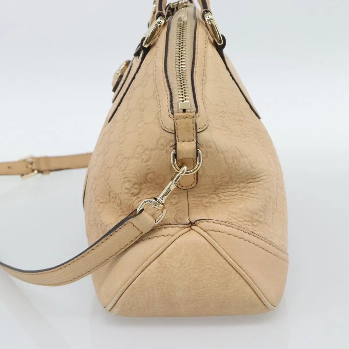 Gucci New Pelham Tote Guccissima Leather, Beige, Leather, Handbag