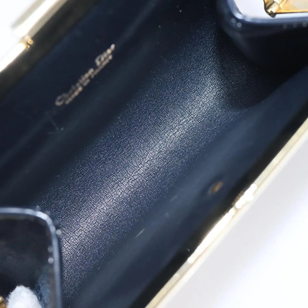 Christian Dior Trotter Canvas, Navy, Canvas, Clutch