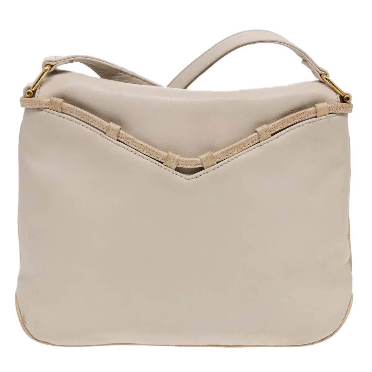 Celine Horse Carriage Leather, Beige, Leather, Shoulder Bag