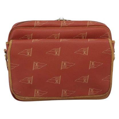 Louis Vuitton Cup Calvi Messenger Coated Canvas, Red, Canvas, Shoulder Bag