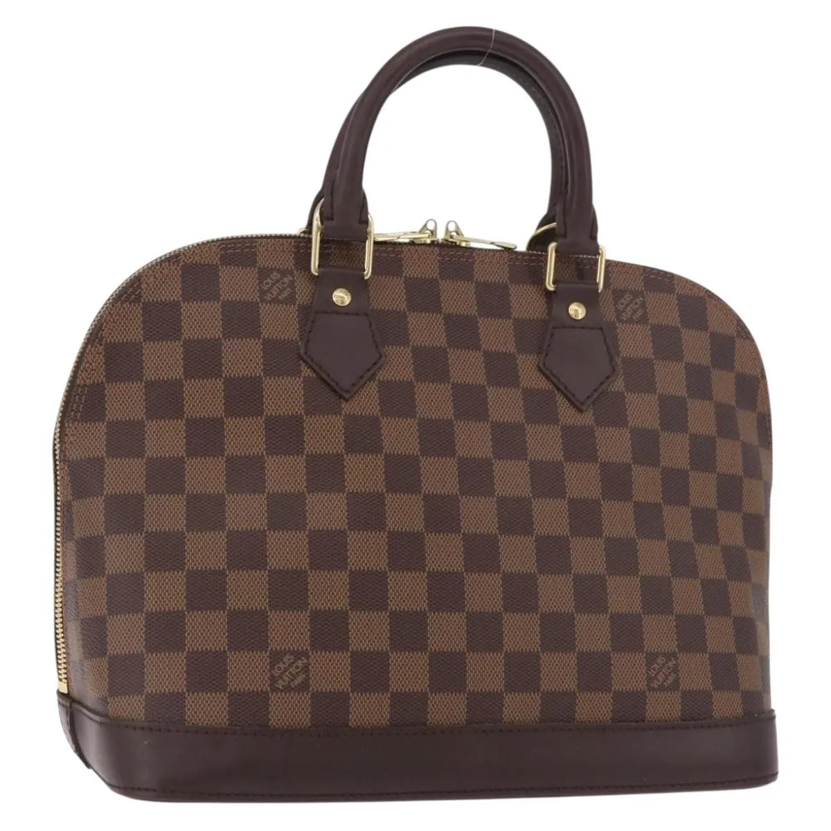 Louis Vuitton Alma Damier, Brown, Canvas, Handbag