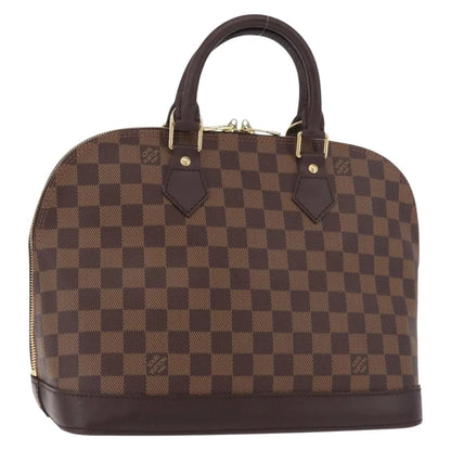 Louis Vuitton Alma Damier, Brown, Canvas, Handbag