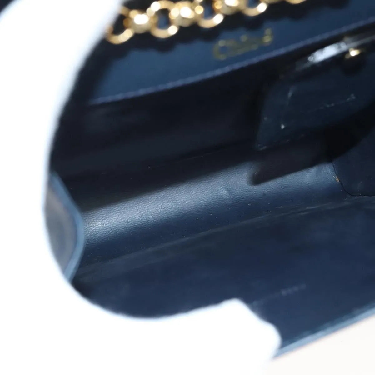 Chloe Vintage Leather, Navy, Leather, Shoulder Bag