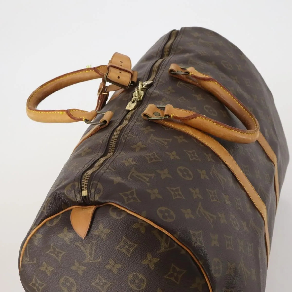 Louis Vuitton Keepall Monogram Canvas, Brown, Canvas, Travel Bag
