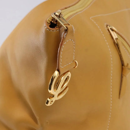 Loewe Anton Leather, Yellow, Leather, Backpack