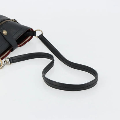 Bally Vintage Leather, Black, Leather, Shoulder Bag