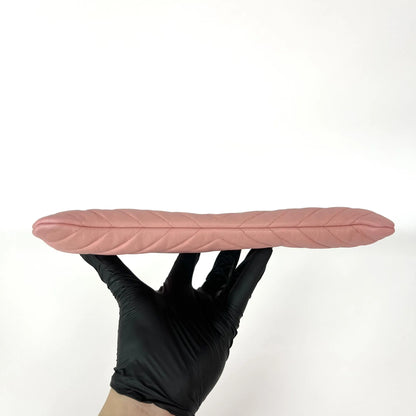 Chanel O Case Clutch Chevron Caviar, Pink, Leather, Clutch