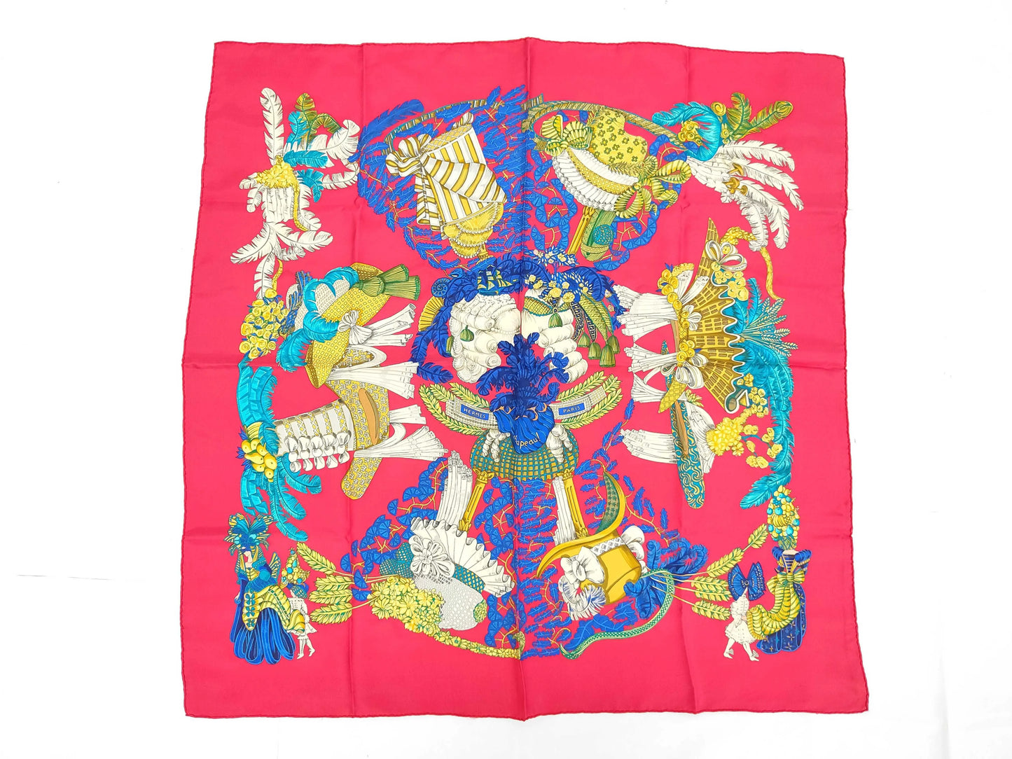 Hermes Carré 90 Silk multicolor, Multicolour, Silk, Scarf