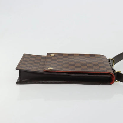 Louis Vuitton Portobello Messenger Damier, Brown, Canvas, Shoulder Bag