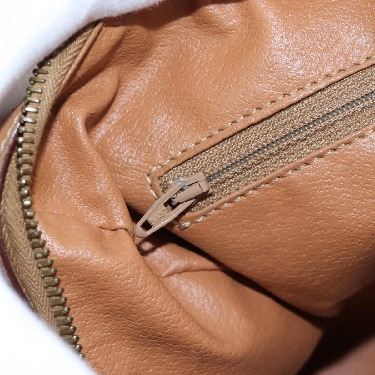 Celine Vintage Macadam Boston Canvas and Leather, Brown, PVC, Handbag